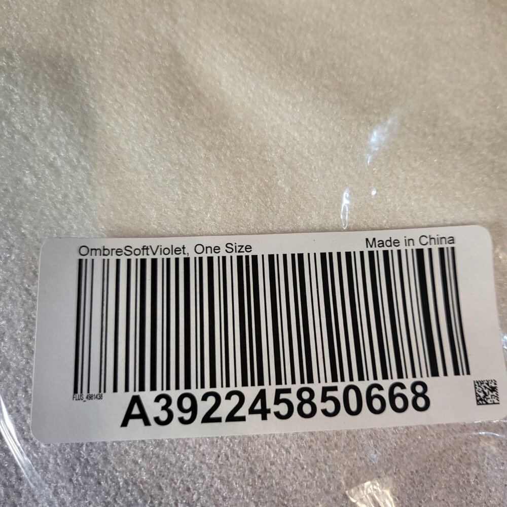 Barefoot Dreams Cozy Chic Ultra Lite Ocean Breeze Poncho One Size Ombre Violet - Picture 5 of 6